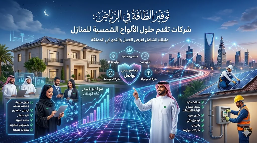 توفير الطاقة في الرياض: شركات تقدم حلول الألواح الشمسية للمنازل
