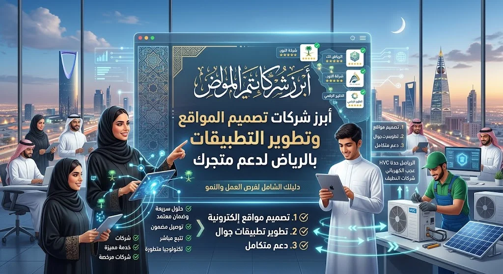 أبرز شركات تصميم المواقع وتطوير التطبيقات بالرياض لدعم متجرك