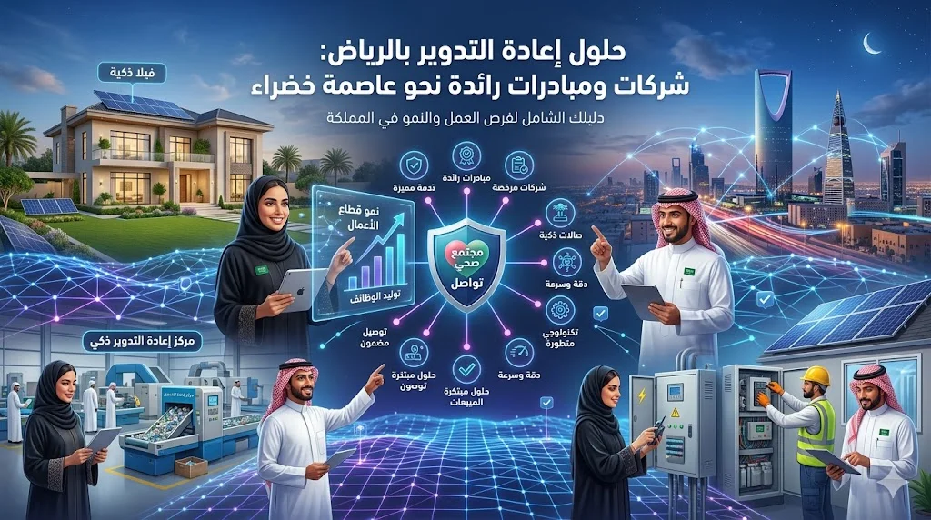 حلول إعادة التدوير بالرياض: شركات ومبادرات رائدة نحو عاصمة خضراء