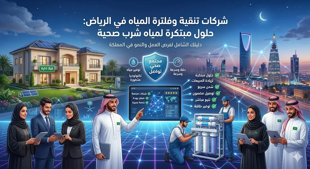 شركات تنقية وفلترة المياه في الرياض: حلول مبتكرة لمياه شرب صحية
