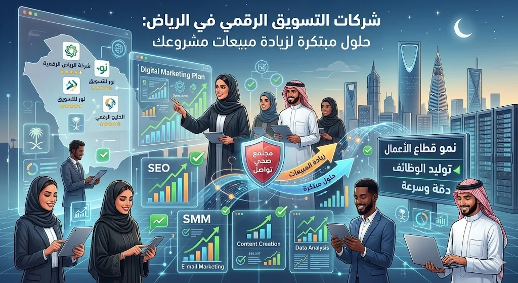 شركات التسويق الرقمي في الرياض: حلول مبتكرة لزيادة مبيعات مشروعك