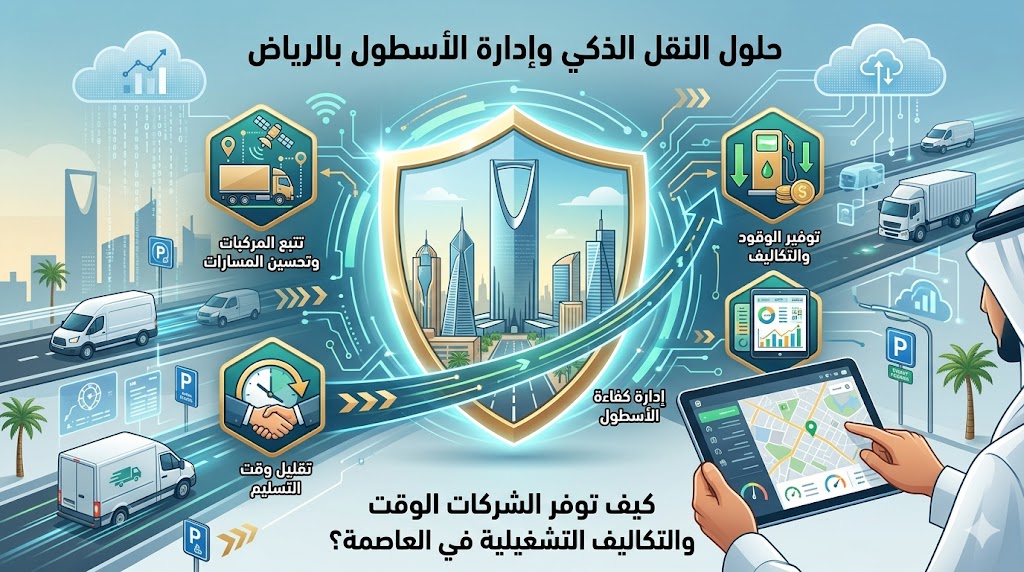 حلول النقل الذكي وإدارة الأسطول بالرياض: كيف توفر الشركات الوقت والتكاليف التشغيلية في العاصمة؟