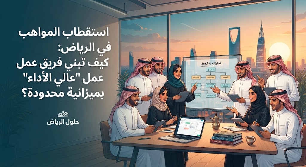 استقطاب المواهب في الرياض: كيف تبني فريق عمل “عالي الأداء” بميزانية محدودة؟