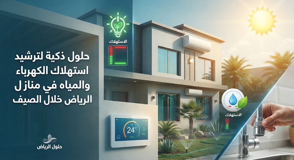 حلول ذكية لترشيد استهلاك الكهرباء والمياه في منازل الرياض خلال الصيف